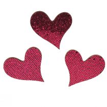 Produkt Dekoracja rozproszona serce fioletowe 3-5cm 48 szt
