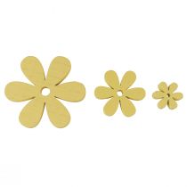 Produkt Dekoracja Scatter Drewno Żółte Kwiaty Letnia Dekoracja Stołu Ø2–6cm 20 szt.