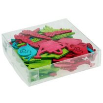 Produkt Ozdoba rozproszona figurki drewniane dzbanek ślimak marchewka 4cm - 6cm 72 szt