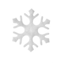 Dekoracja rozproszona płatki śniegu biała 3,5cm 120szt