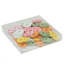 Produkt Dekoracja rozproszona domek dla ptaków drewniana dekoracja stołu w kolorze 2,5–3,5 cm 48 sztuk