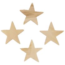 Produkt Dekoracja rozproszona Gwiazdki świąteczne naturalne gwiazdki drewniane Ø5,5cm 12szt