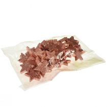 Produkt Dekoracja rozproszona Gwiazdki świąteczne Gwiazdki rozproszone różowe Ø4/5cm 40 szt