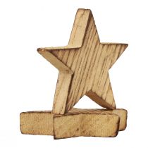 Produkt Dekoracja rozproszona Gwiazdki świąteczne płomieniowane drewniane gwiazdki 5,5cm 12szt