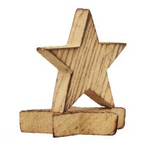 Produkt Dekoracja rozproszona Gwiazdki świąteczne płomieniowane drewniane gwiazdki 5,5 cm 12 szt
