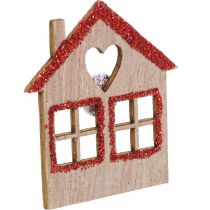 Produkt Dekoracja rozproszona Świąteczna dekoracja świąteczna domek 4,5×5cm 72 szt
