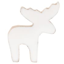 Produkt Drewniana figurka dekoracyjna łosia, stojąca, dekoracja świąteczna, 6 cm, 8 sztuk