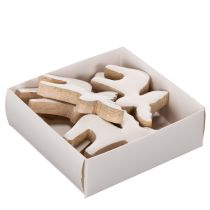 Produkt Drewniana figurka dekoracyjna łosia, stojąca, dekoracja świąteczna, 6 cm, 8 sztuk