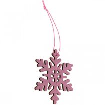 Produkt Ozdoba choinkowa śnieżynka zawieszka drewniana 8cm 36 szt