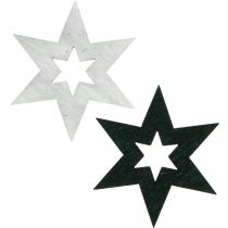 Produkt Drewniane gwiazdki Dekoracja rozproszona Dekoracja świąteczna Czarna W4cm 72 szt