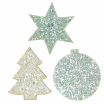 Produkt Cekiny Scatter Christmas White/Turquoise 36szt.