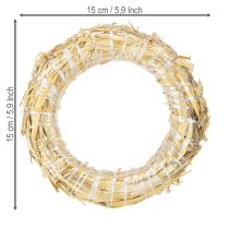 Produkt Wianek słomiany wianek ze słomy 15/3cm 2 szt.