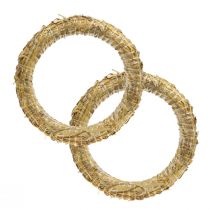 Produkt Wianek ze słomy wianki ze słomy na drzwi 25/4cm 2szt