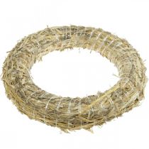 Produkt Wieniec ze słomy naturalnej 35 cm, podstawa do wieńców dekoracyjnych, wieńców adwentowych i całorocznych, zestaw 10 sztuk