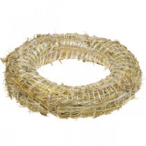 Produkt Wianek słomiany Ø35cm naturalny - dekoracyjny wianek do rękodzieła i na Adwent, zestaw 5 szt.