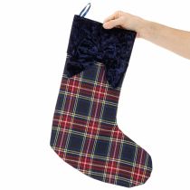 Produkt Buty Mikołaja w kratkę z kokardą do zawieszenia, 43 cm, 2 sztuki