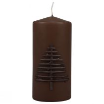 Produkt Świeca świąteczna Świeca świąteczna ciemnobrązowa 150/70mm