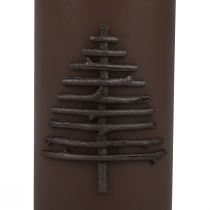 Produkt Świeca świąteczna Świeca świąteczna ciemnobrązowa 150/70mm