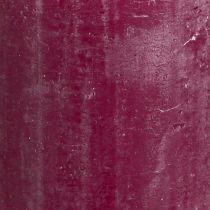 Produkt Świece pieńkowe jednokolorowe Świece jagodowe fioletowe 60×80mm 4 szt