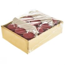 Produkt Świece stojące H70mm Ø50mm świece stare czerwone 12 szt