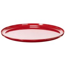 Produkt Taca dekoracyjna, czerwona, minimalistyczny design, 27 cm