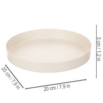 Produkt Okrągła dekoracyjna taca na akcesoria domowe, 20cm