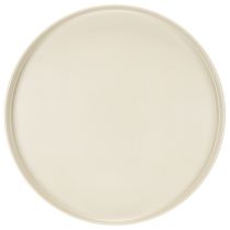 Produkt Okrągła taca dekoracyjna w kolorze kremowym, 30 cm, na podstawce do dekoracji stołu