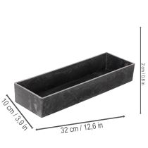 Produkt Taca prostokątna z uchwytami, dekoracyjna na stół, 32 cm