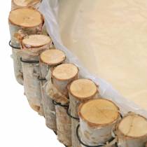 Produkt Okrągła taca do sadzenia naturalnej brzozy Ø23/31/41 cm, zestaw 3 szt
