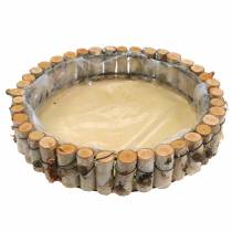Produkt Okrągła taca do sadzenia naturalnej brzozy Ø23/31/41 cm, zestaw 3 szt
