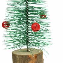 Produkt Choinka zielona pokryta śniegiem Ø5cm W15cm 6 szt