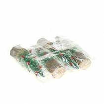 Produkt Choinka zielona zaśnieżona Ø6cm W20cm 4szt