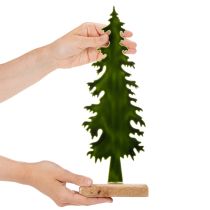 Produkt Dekoracyjna figurka choinkowa na drewnianej podstawie, 36 cm