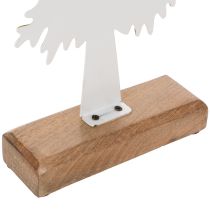 Produkt Dekoracyjna choinka na drewnianej podstawie, dekoracja stołu, Boże Narodzenie, 46cm