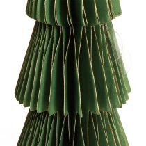 Produkt Papier bożonarodzeniowy o strukturze plastra miodu Świąteczne zielone złoto W30cm 2 sztuki