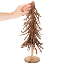 Produkt Choinka z gałązek wierzbowych na drewnianej podstawie, 48cm
