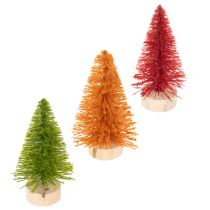 Produkt Miniaturowa sztuczna choinka do dekoracji stołu, 12cm, 6 szt.