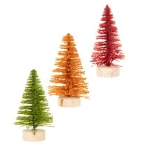 Produkt Miniaturowa sztuczna choinka do dekoracji stołu, 12cm, 6 szt.