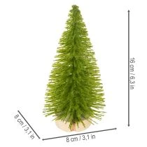 Produkt Choinka sztuczna na drewnianej podstawie, mała, 16cm, 6 szt.
