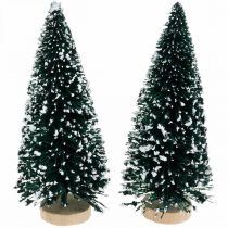 Produkt Jodła dekoracyjna ze śniegiem, dekoracja świąteczna, Adwent W13cm Ø5,5cm 2 szt