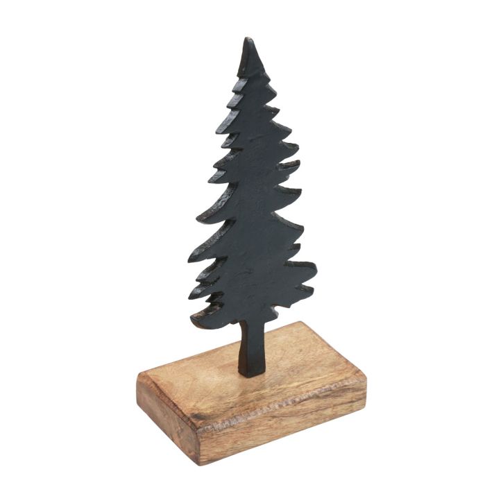 Dekoracja świąteczna Choinka drewniana metalowa dekoracja stołu W22cm