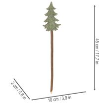 Produkt Dekoracyjna choinka na patyku do doniczek i wysokich kompozycji, 45cm, 6 szt.