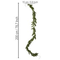 Produkt Sztuczna zielona girlanda jodłowa do dekoracji świątecznych, 200 cm