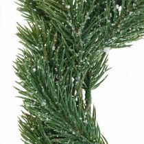 Produkt Sztuczny wianek świąteczny, wianek dekoracyjny, mroźny, Ø25cm, wianek na drzwi, wianek adwentowy, brokat