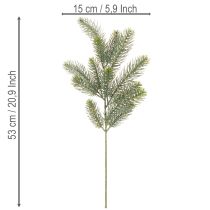 Produkt Sztuczna gałązka jodły, świąteczna dekoracja okna, 50 cm, 3 sztuki