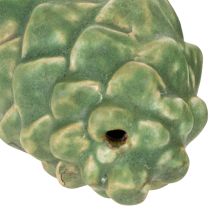 Produkt Ceramiczna ozdoba w kształcie szyszki, dekoracja stołu, jesień, 14 cm, 3 sztuki