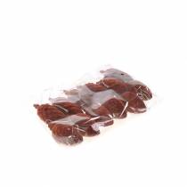 Produkt Szyszki dekoracyjne flokowane Rooibos 9,5cm/8cm 12 szt