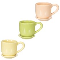 Produkt Filiżanka do kawy, dekoracyjna dekoracja stołu do stylowego wystroju pokoju z roślinami, 11 cm, 3 sztuki