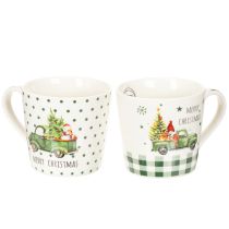 Produkt Kubek ceramiczny Merry Christmas motyw samochodu świątecznego 10cm 2 szt.