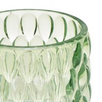 Produkt Szklanka do podgrzewaczy, zielona latarnia, przyciemniane szkło Ø9,5cm W9cm 2szt